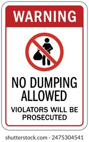 Dumpster warning sign and labels