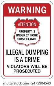 Dumpster warning sign and labels