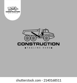 dumptruck logo on white background