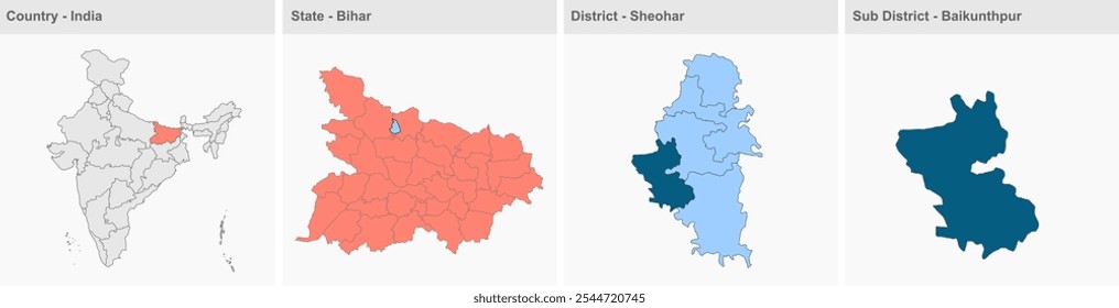 Mapa de Dumri Katsari, Distrito de Sheohar, Estado de Bihar, República da Índia, Governo de Bihar, território indiano, Índia Oriental, política, aldeia, turismo