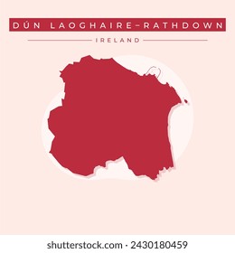 Dun Laoghaire–Rathdown County Council (Republic of Ireland, Counties of Ireland) map vector illustration, scribble sketch Dun Laoghaire Rathdown map svg