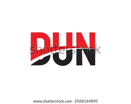 DUN Letter Initial Logo Design Vector Illustration