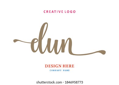 DUN lettering logo is simple, easy to understand and authoritative