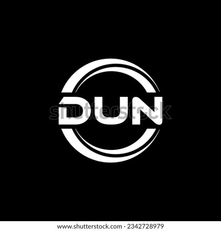 DUN Logo Design, Inspiration for a Unique Identity. Modern Elegance and Creative Design. Watermark Your Success with the Striking this Logo.