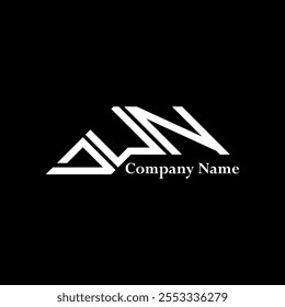 DUN logo design, DUN simple and modern logo. DUN luxurious alphabet design  