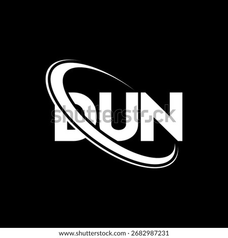 DUN logo. DUN letter. DUN letter logo design. Initials DUN logo linked with circle and uppercase monogram logo. DUN-typography for technology, business and real estate brand.