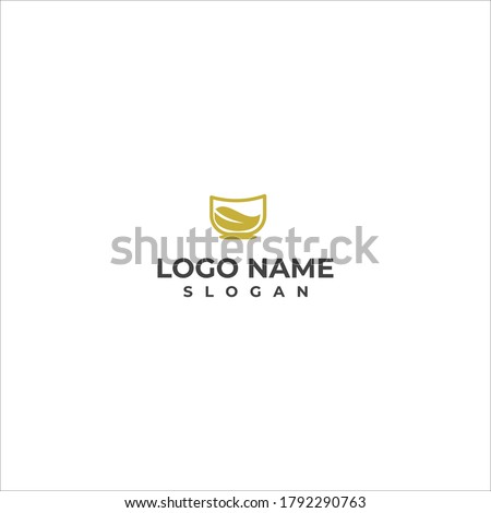dun tea and natural logo icon