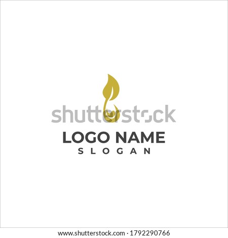 dun tea and natural logo icon