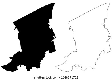 Dundaga Municipality (Republic of Latvia, Administrative divisions of Latvia, Municipalities and their territorial units) map vector illustration, scribble sketch Dundaga map