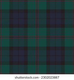 Dundas modern tartan plaid. Scottish pattern fabric swatch close-up. 