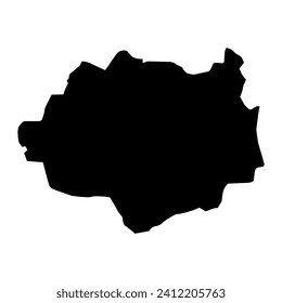 Dundgobi Karte, Verwaltungsabteilung der Mongolei. Vektorgrafik.