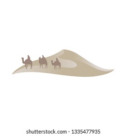 Dune camel riders. logo icon