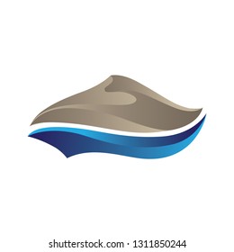 dune and sea, logo icon