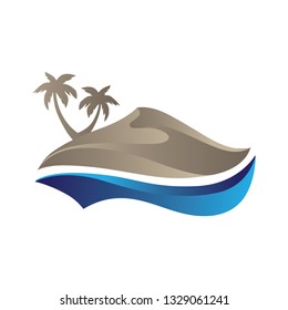dune and sea, logo icon
