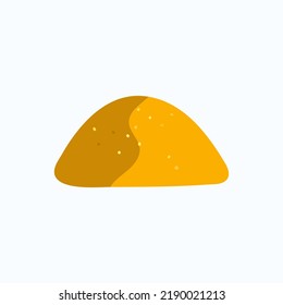  dune,barkhan isolated on white background