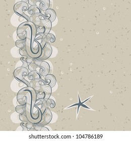 Dunes in the sand (beach seamless pattern)