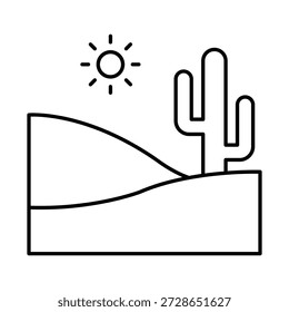 Ícono de Vector de dunas que puede modificarse o editarse fácilmente

