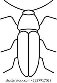 dung beetle dung beetle bug insect Outline