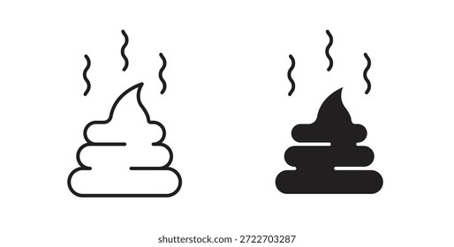 Ícone de estrume vetor isolado Ilustração. Pictograma vetorial para web e app