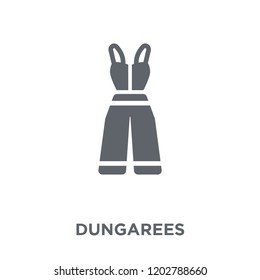 Dungarees icon. Dungarees design concept from Dungarees collection. Simple element vector illustration on white background.