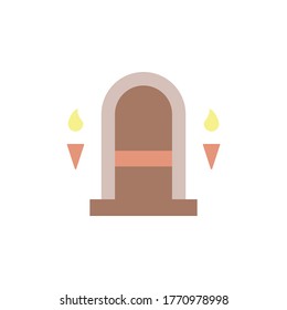 Dungeon icon. Simple color vector elements of video game icons for ui and ux, website or mobile application