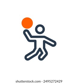 Dunk of Basketball Vector Icon