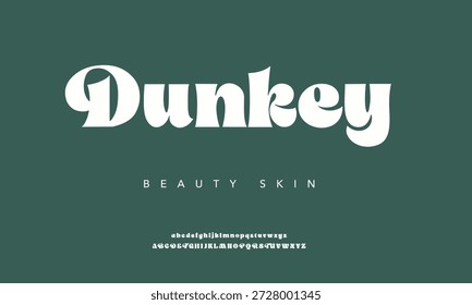 Dunkey Font Una tipografía serif atrevida con alternativas y ligaduras versátiles”