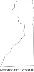 Dunklin county map in missouri state