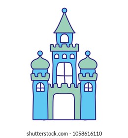 duo color candy medieval castle and artistic design