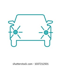 duo color contour car with headlights and wheel design