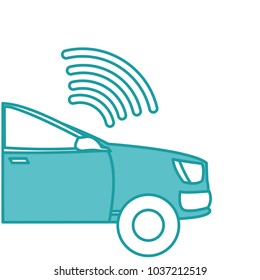 duo color digital wifi connection in the car transport