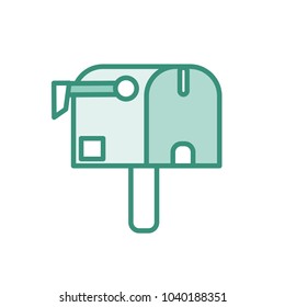 duo color mailbox message delivery to correspondence postage