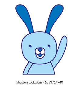duo color nice cartoon rabbit male animal