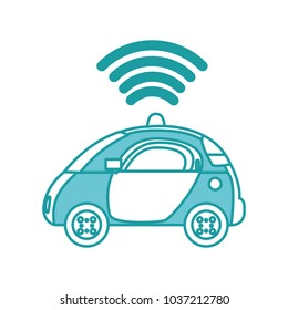 duo color police car with digital wifi connection
