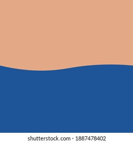 Duo colour wave pink and blue illustration background