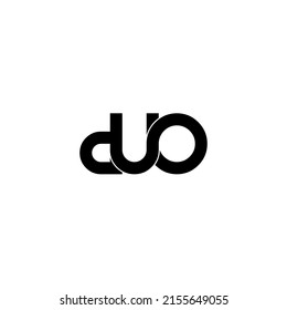 duo letter original monogram logo design