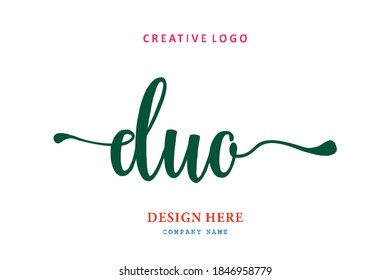 El logo de la marca DUO es sencillo, fácil de entender y con autoridad