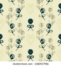 duo rose little contrast pastel off white blanc sand  seamless pattern over repeat