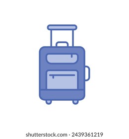 Icono de vector de equipaje Duo Tone