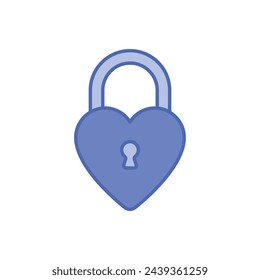 Duo Tone Padlock vector icon