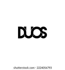 duos initial letter monogram logo design