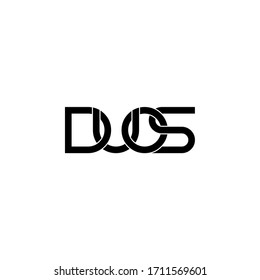 duos letter original monogram logo design