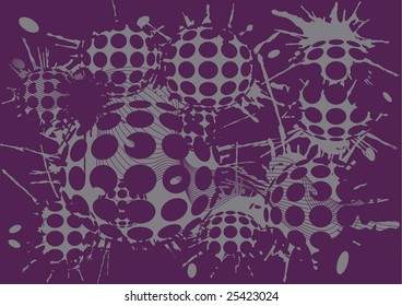 duoton background blot pink balls, vector illustration