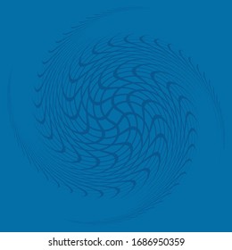duotone curly, coil, gyration volute shape. twine vortex rotating in concentric, radial, radiating and circular, circling fashion