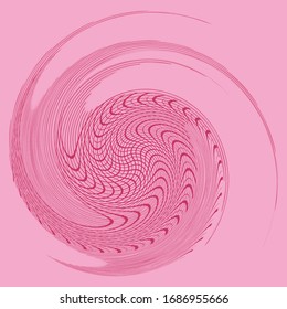 duotone curly, coil, gyration volute shape. twine vortex rotating in concentric, radial, radiating and circular, circling fashion