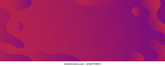 Duotone geometric background Viva Magenta color of the year 2023 Fluid shapes Liquid gradient wallpaper Abstract banner template Vector illustration in purple and violet