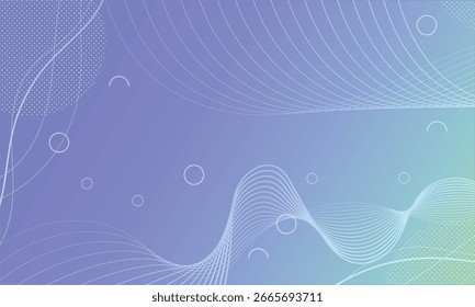 Fondo de gradiente duotono con Formas geométricas moderno soft wafe