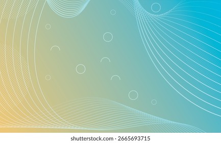 Fondo de gradiente duotono con Formas geométricas moderno soft wafe