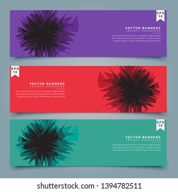 duotone style horizontal banner template 
