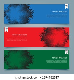 duotone style horizontal banner template 